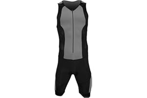 KONA TRI APPAREL Kona II Men’s Triathlon Suit - Sleeveless Speedsuit Skinsuit Trisuit with Storage Pocket and Bonus Race Bib Belt