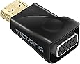 VicTsing HDMI to VGA Adapter Converter Gold-Plated for PC, Laptop, DVD, Desktop and Other HDMI Input Devices - Black