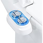 FOOFOO Bidet, Non-Electric Bidet Attachment for Toilet Seat,Self-Cleaning, Dual Nozzle,Adjustable Water Pressure, for any Standard Two-piece Toilet