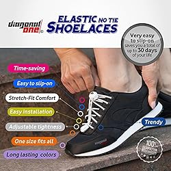DIAGONAL ONE Elastic Shoe Laces for Men and