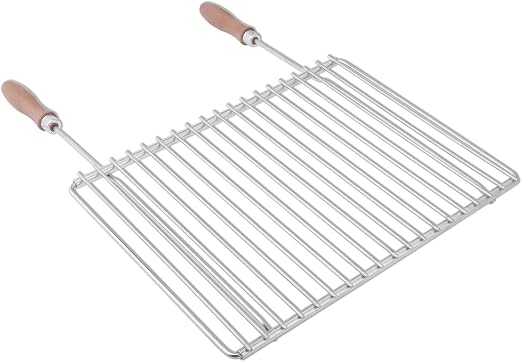 Grille De Barbecue En Inox Européenne 55x45 Cm - Adaptable Aux Grills Et Cheminées, Diamètre 6+4 Mm, Fabriquée En République Tchèque - 9