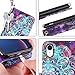 Vofolen Case for iPhone XR Case Wallet Leather PU Flip Cover Folio Detachable Magnetic Slim Shell Dual Layer Heavy Duty Protective Bumper Armor Wristband Card Holder for iPhone XR 10R Flower Mandala