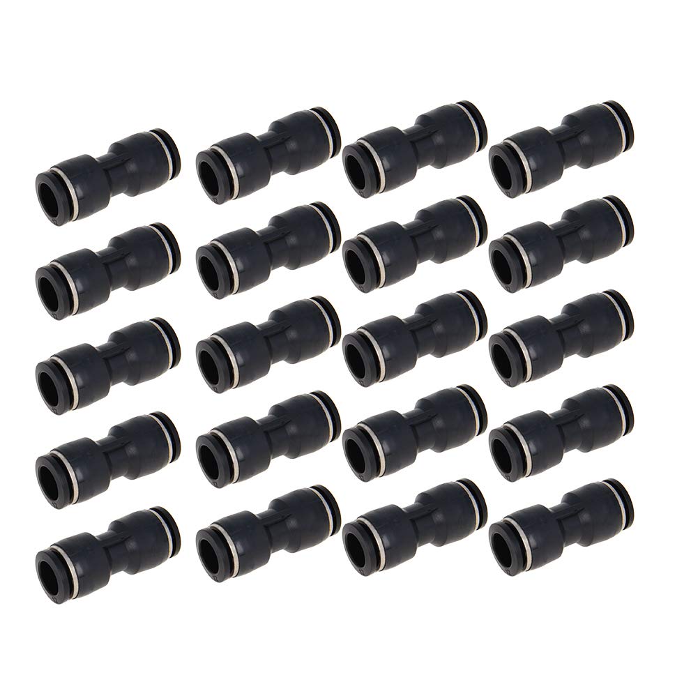 Othmro PU12 Straight Push Fit Connectors, Pneumatic Fittings, Pipe Quick Connector for 12mm Air Water Hose 30pcs