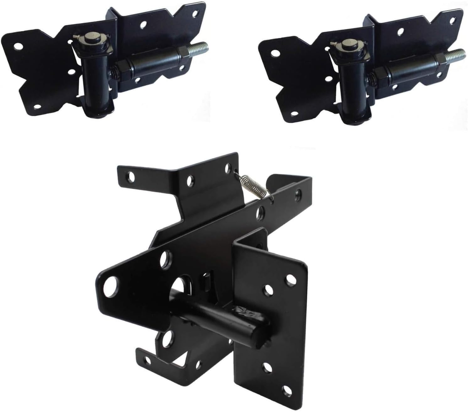 Amazon Com Self Closing Vinyl Fence Gate Single Gate Hardware Kit Black For Vinyl Pvc Etc Fence Fence Gate Kit Includes Gate Hinges Gate Latch W Screws Single Fence Gate Kit Has 2 Hinges