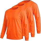 HYCOPROT Hi Vis Safety Shirts High Visibility Long Sleeve T Shirt Construction Work T-Shirts for Men Women, Meets ANSI/ISEA