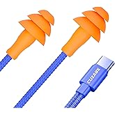 CUZABE Ear Plug Headphones for Work, Wired Earplug Headphones USB Type C, Noise Isolating Work Earbuds for Noise Reduction Motorcycle Riding Construction