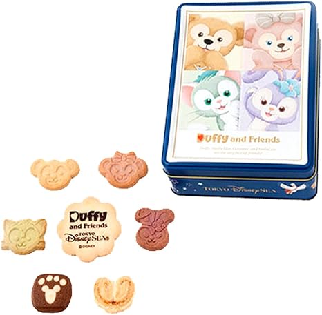ダッフィー フレンズ 缶入りアソーテッド クッキー お菓子 ダッフィー シェリーメイ ジェラトーニ ステラ ルー 東京ディズニーシー限定 Disney ディズニー ビスケット クッキー 通販 Amazon