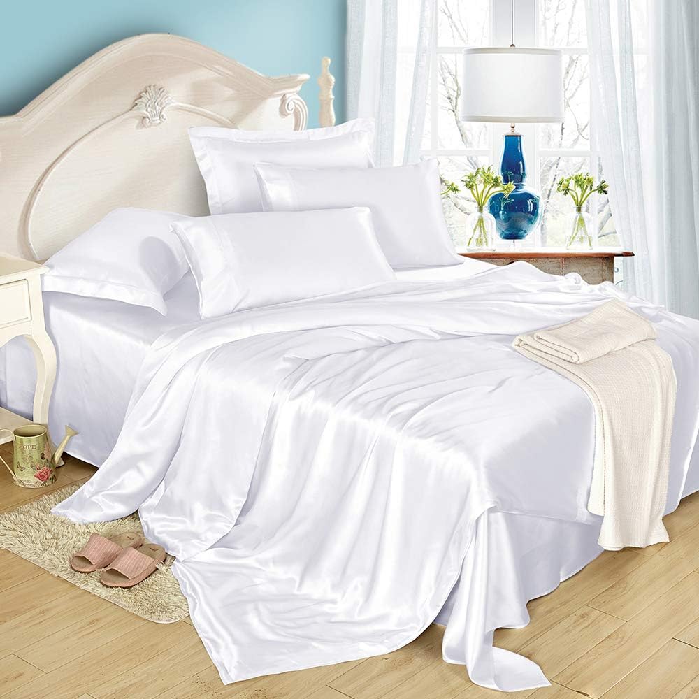 Amazon.com: LilySilk 4Pcs Silk Bed 