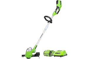 Greenworks 40V 13" String Trimmer, 2.0Ah Battery and Charger Included
