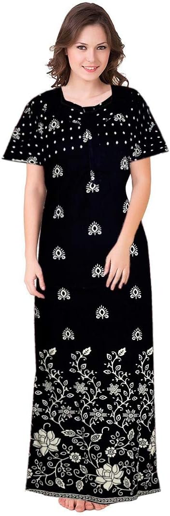 Lorina Women's Cotton Printed Nighty