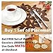 Dulce Cocina Placemats - Give Your Dinning Table A Personal Touch - 38 cm (15 Inch) Round Felt Place Mats in Chocolate - Liquid Absorbent & Heat Resistant