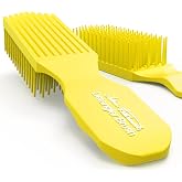 Yellow Detangler Brush by Felicia Leatherwood - For Kinky, Curly, Wavy 4c or Straight Hair - Tame Your Tangles Smooth Your Coils - Pain Free for All Ages