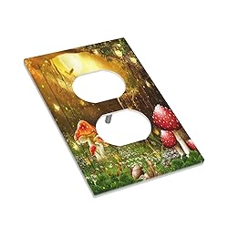 Red Mushroom Forest Fairy Moon Butterfly Single