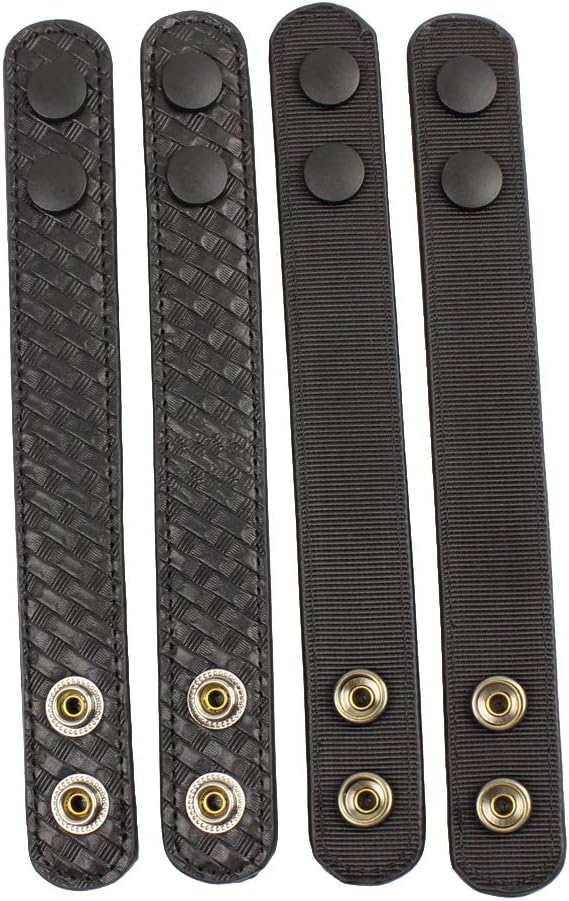 Itoofa8 Police Belt Keepers, Hidden Snap Duty Belt Keepers (4-Pack)
