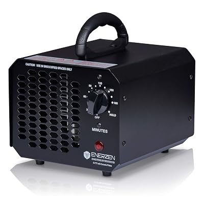 Enerzen Ozone Generator 60,000mg Industrial O3 Air Purifier Deodorizer (60,000mg - Black)