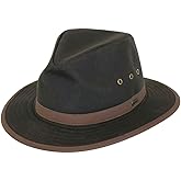 Outback Trading Company Unisex 1462 Madison River Sun-Protective Waterproof Crushable Cotton Oilskin Hat