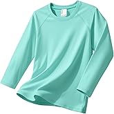 PATPAT Boys Rash Guard Swim Shirts Long Sleeve UPF 50+ Sun Protection Shirt Youth Quick Dry Water Surf Fishing Shirts 5-16Y