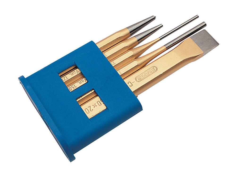 Draper 13042 Expert Chisel and Punch Set, 5 Pcs