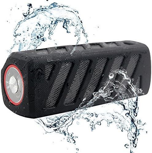 Waterproof NFC Protable Bluetooth 3.0 Outdoor Speakers Subwoofer, 10W, 4000mAh, IPX4, Hands-free Calls EXKOKORO Protable PowerBank Speaker, AUX Line-In Port(Black)