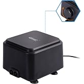 hygger Quiet <30dB Aquarium Air Pump, Adjustable Low Decibel Oxygen Fish Tank Pump 2 Air Outlets Ultra Silent Powerful Aerator Pump with Accessories Max 80GPH/160GPH/255GPH(5W, Up to 150Gallon)