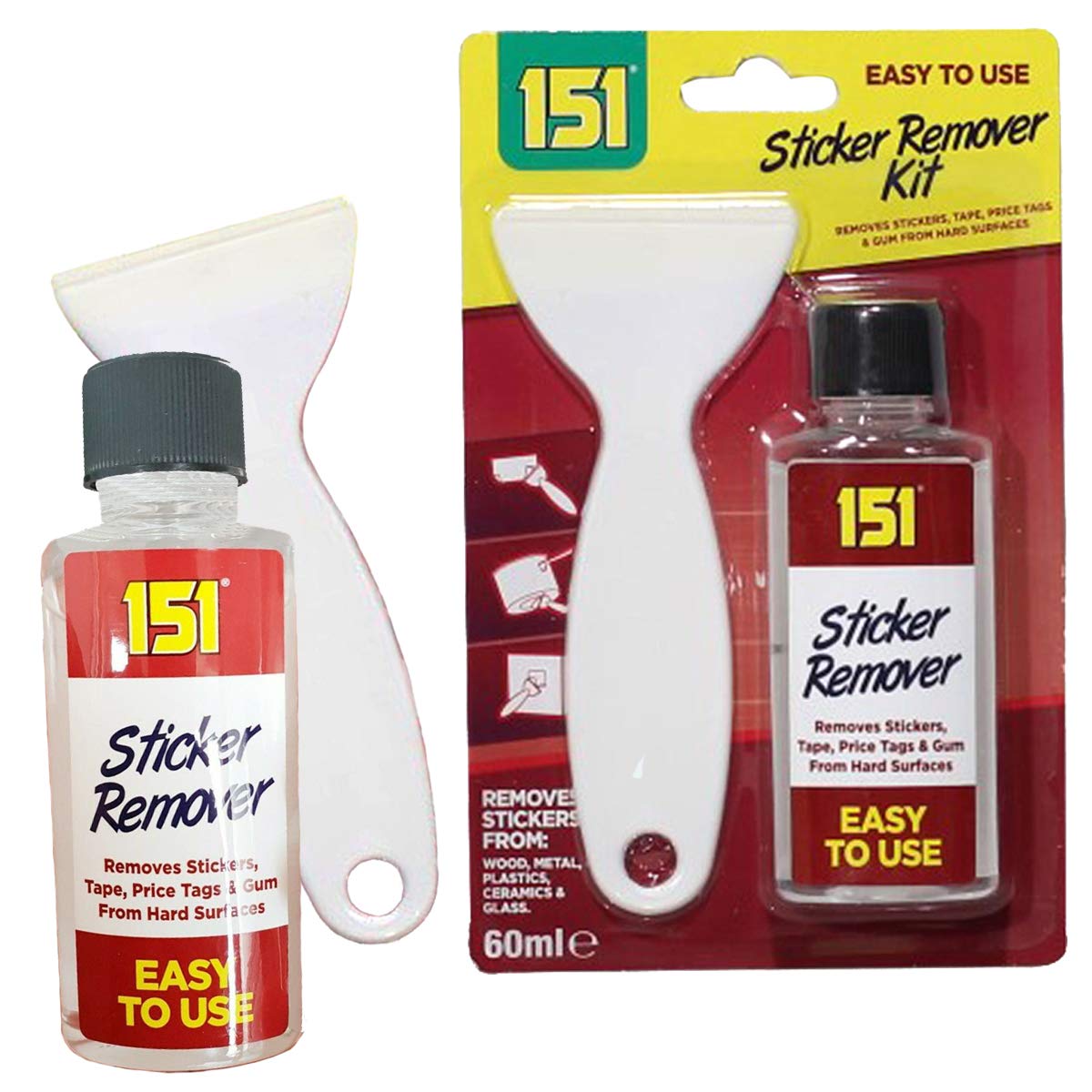 Sticker Remover Kit Clean Price Tags Labels Chewing Gum Cello Tape