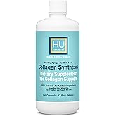 HUmineral Collagen Synthesis – Plant-Based Liquid Collagen for Women & Men of All Ages, Youth to Adult - with Hyaluronic Acid, Biotin & Vitamin C – Supports Joint, Skin, Hair & Nail Strength – 32 oz