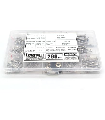 12 Sets Single Coil Tonabnehmer-Schrauben & Federn – 20 X 3 Mm, Für Fender Stratocaster, Tele, Bass & Mehr