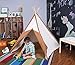 Pacific Play Tents Authentic Kids Teepee Tent, Cotton Canvas Sides and Bamboo Poles