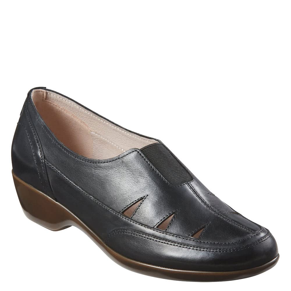 Easy Spirit Women’s Daisie Loafer, Black, 11 X-Wide