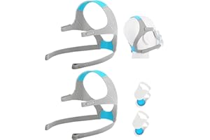 ANZORHAL 2 Packs Replacement Headgear Compatible with F20/N20, with Magnetic Clips, Adjustable Replacement Headgear Strap for F20/N20, Flexible Headgear Elasticity