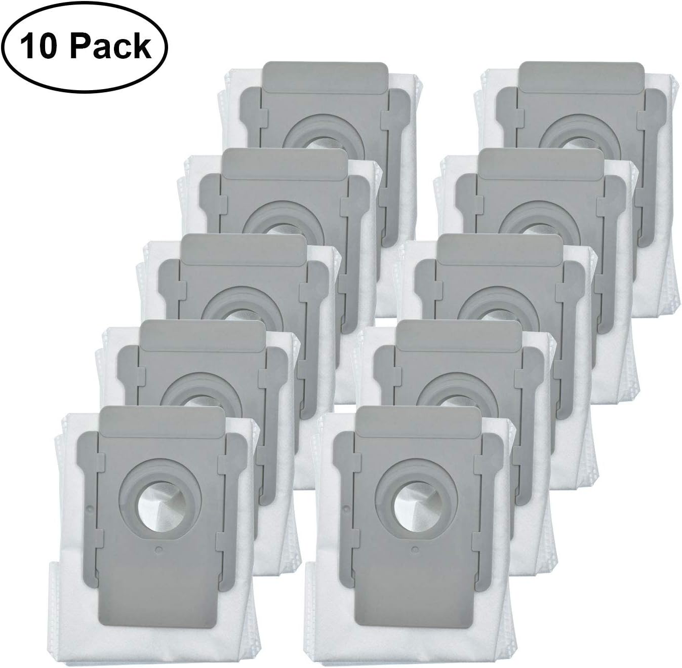 Lemige 10 Packs Vacuum Bags for iRobot Roomba i7 i7+/Plus s9+ (9550) Clean Base Automatic Dirt Disposal Bags -