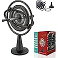 DjuiinoStar Premium Gyroscope: Sturdy&Durable, Pass 2nd Floor Drop Test, Long Spin Time (Play Tricks at Ease, Use Ball Bearings), Educational Physics Anti-Gravity Toy DG-5B