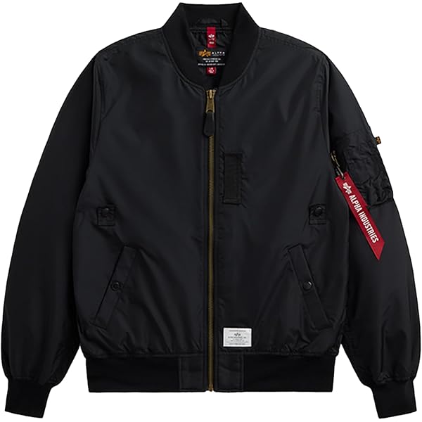Alpha Industries MA-1 Mod Flight Jacket – Water-Resistant Nylon