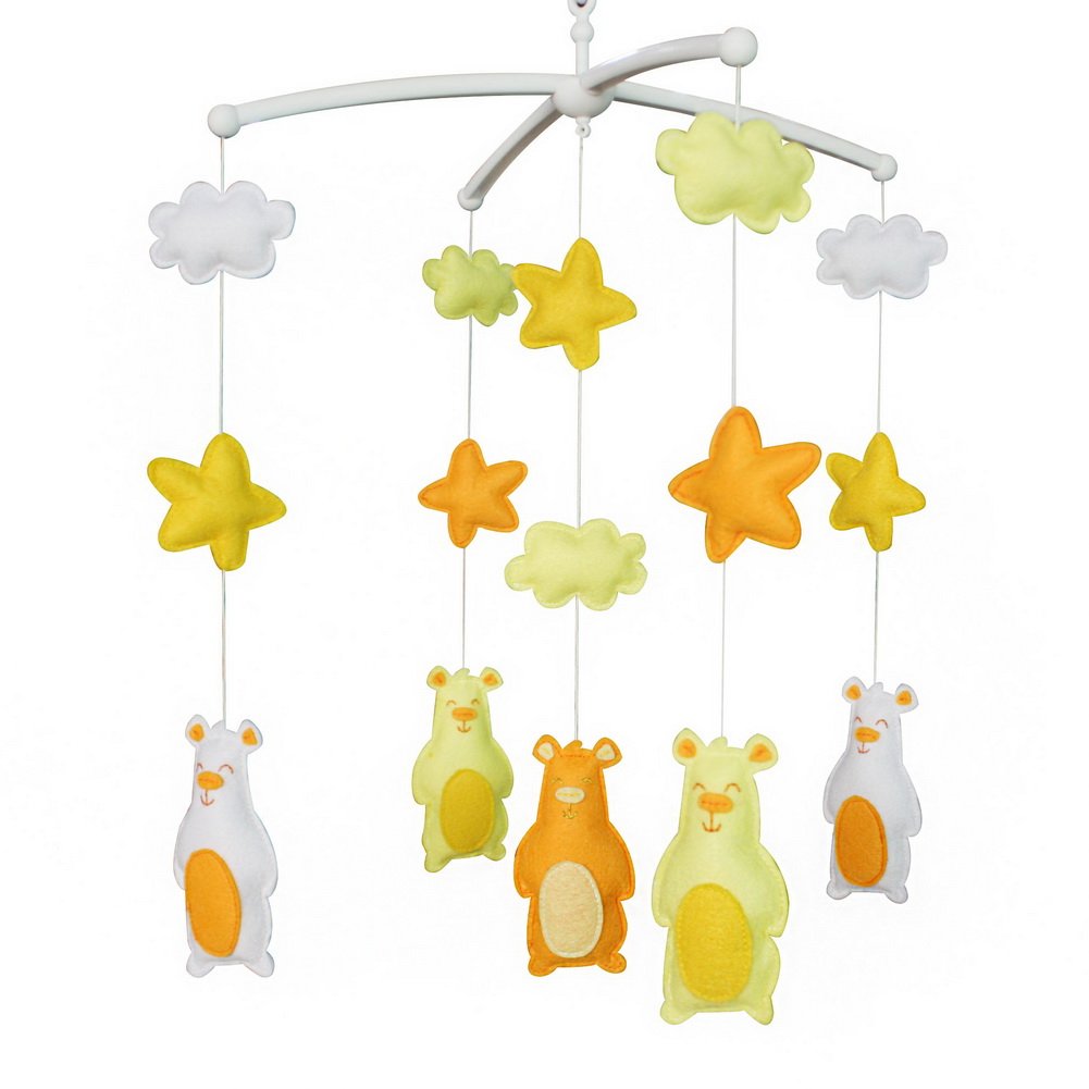 colourful baby mobile