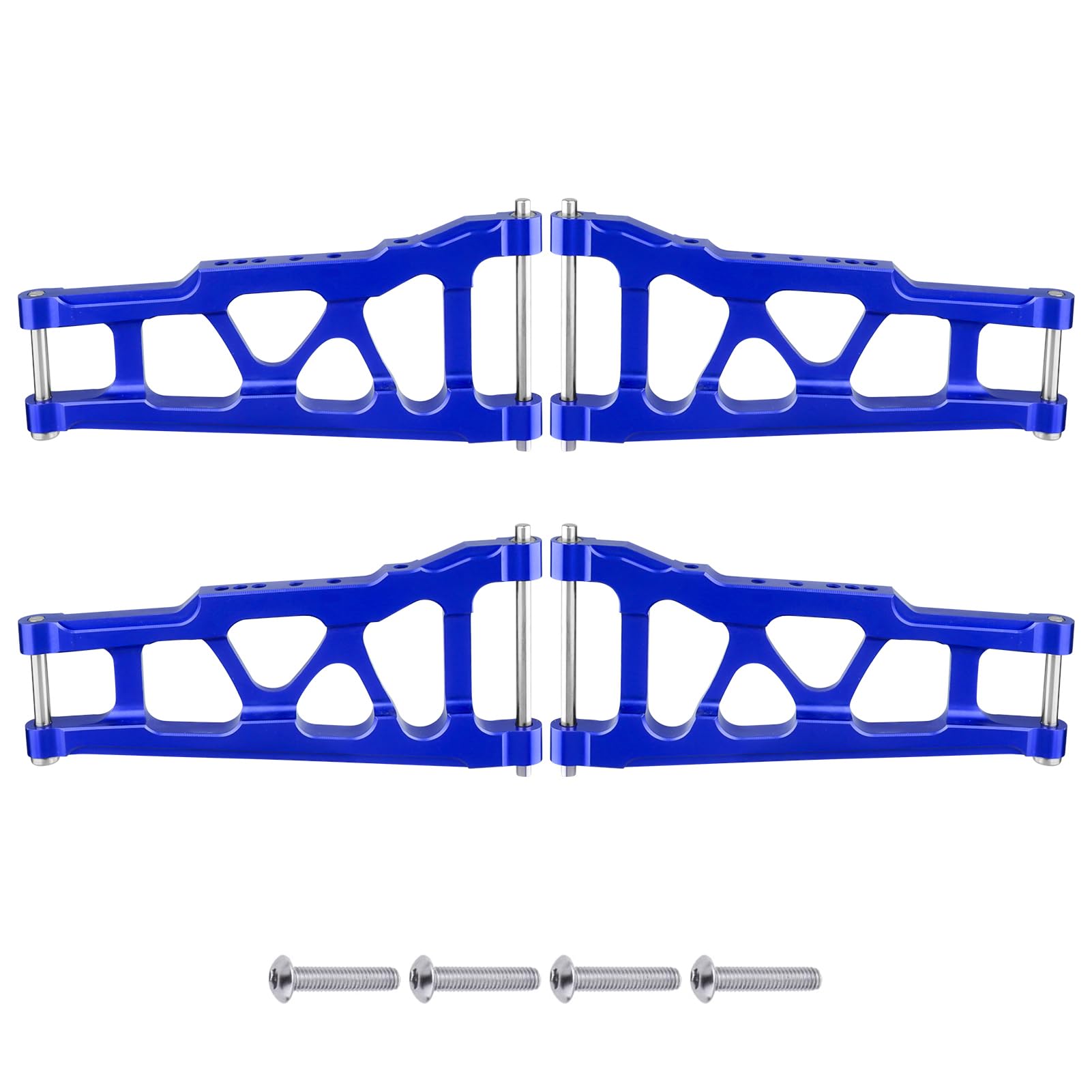 View 1 of AllinRC 4-Pack Alloy Front&Rear Suspension Arms for Traxxas 1/10 Slash 4X4, Stampede 4x4, Rustler 4WD VXL-Replaces Part 3655 Upgrades (Navy Blue)
