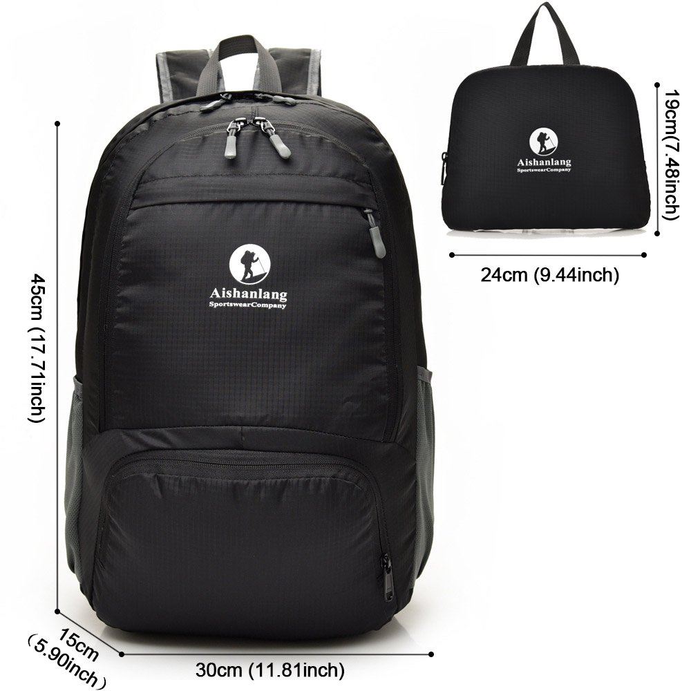 Zaino da trekking pieghevole da 30L, borsa da campeggio da campeggio esterna Impermeabile alpinismo leggero adatto a uomini e donne, ciclismo, escursionismo, corsa