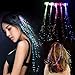 Novelty Place 24Pcs LED Hair Light Up Fiber Optic, LED Hair Extension with Clip, Bar Dancing Hairpin Flashing Braid Glow in The Dark Party Accessories
