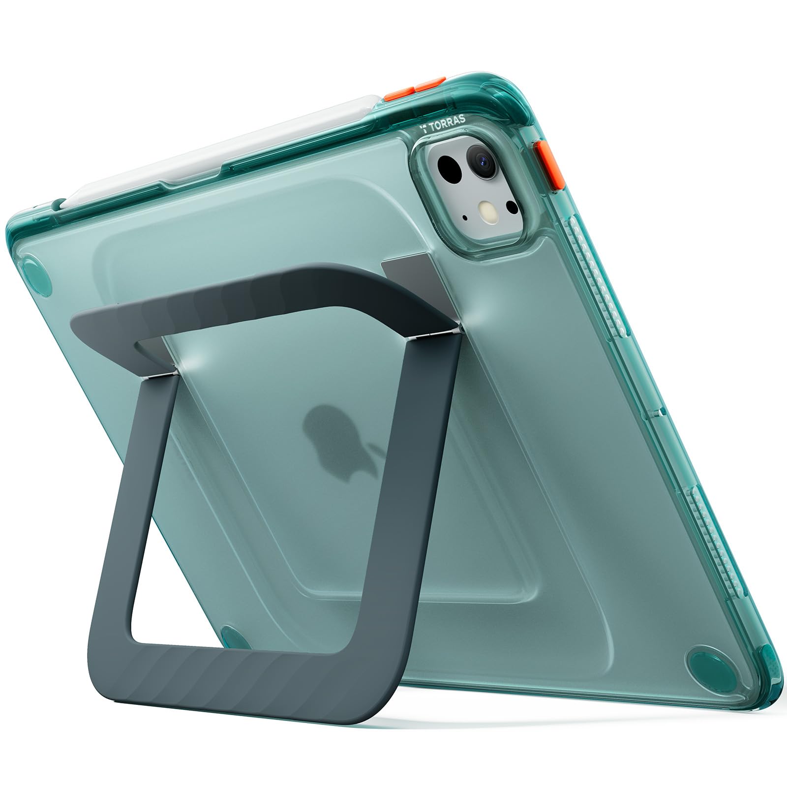 Photo 1 of TORRAS Ostand K3 Neo for iPad Pro 11 Inch Case M5 (2025) / M4 (2024), Viewing Angles Adjustable,Ultra Stable Stand, Shockproof Protective Slim Kickstand Case with Pencil Holder, Glacier Sprint
