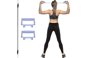 TAXRATINER Pilates Reformer Set, Pilates Board, Multi-Purpose Foldable Pilates Reformer Board for Home, 6 in 1 Pilates Slider Board for Women and Men