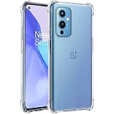 iCoverCase for OnePlus 9 5G Case Clear[Compatible with NA &amp; EU Versions], Corner Shockproof Protective Phone Case Soft TPU Slim Thin Case for OnePlus 9 - Clear