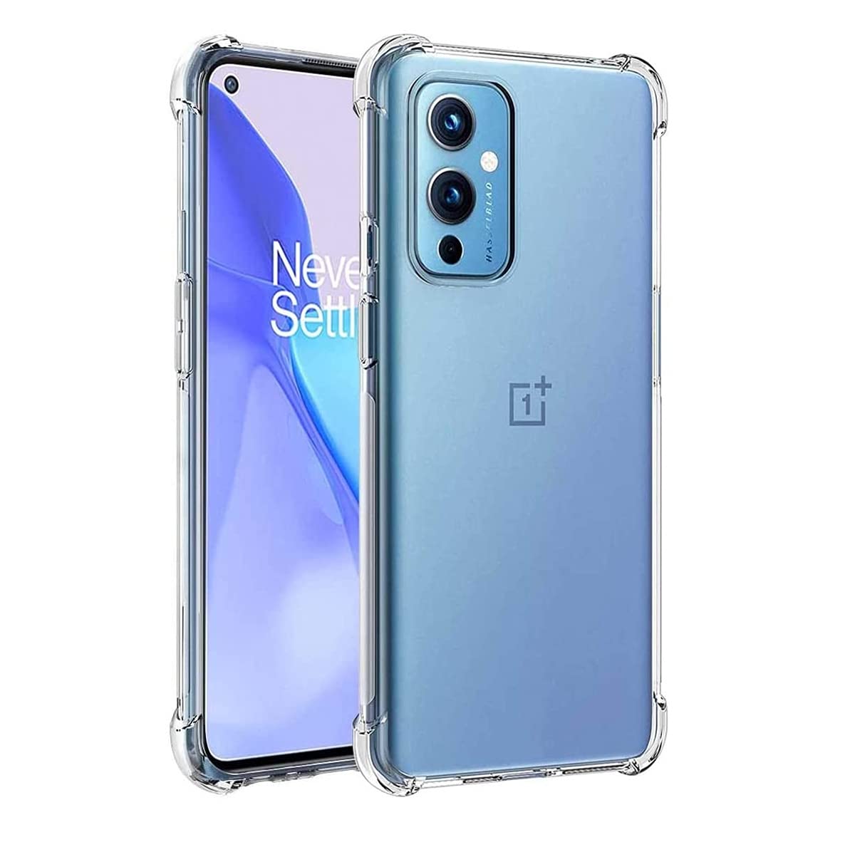 Photo 1 of iCoverCase for OnePlus 9 5G Case Clear[Compatible with NA & EU Versions], Corner Shockproof Protective Phone Case Soft TPU Slim Thin Case for OnePlus 9 - Clear