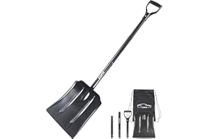 COFIT 47" Heavy Duty Car Snow Shovel, Wide Spade Aluminium Alloy Ice Sand Mud Removal Tool for Driveway Outdoor Camping and G