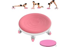Tasidingster 6 Caster Ab Roller, Ab Exercise Equipment with Knee Pads, Ab Roller Wheel for Core Exercise, Abdominal Strength 