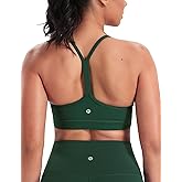 HeyNuts to Freest Womens Y Back Sports Bra, Spaghetti Strap Racerback Low Impact Workout Yoga Tops Padded A-C Cups *Updated