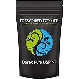 Prescribed for Life Borax Powder | Pure USP-NF Grade All Natural Sodium Borate Powder | Household Laundry Booster, Slime Acti