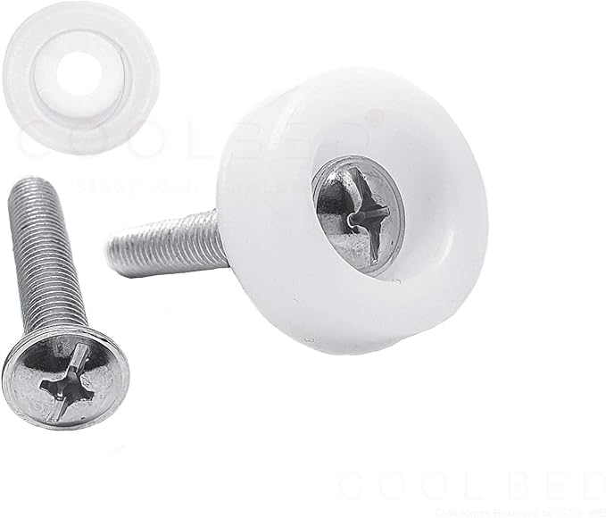 2 x HEADBOARD BOLTS SCREWS AND 2 x WASHERS FIXINGS FOR DIVAN BED (2 x