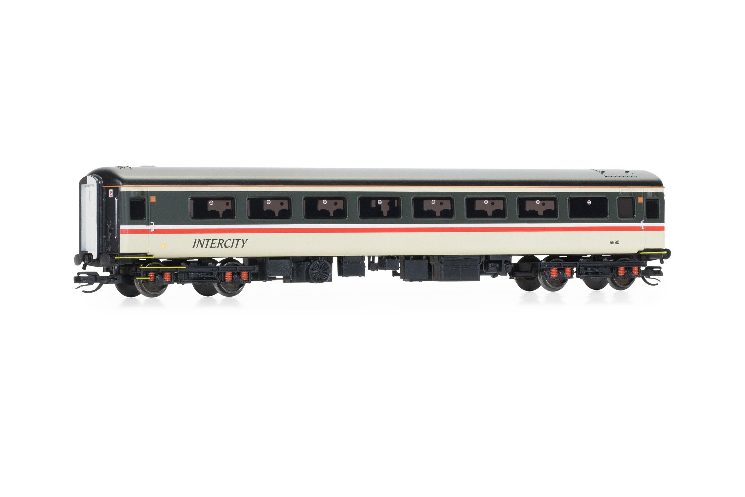 TT:120 Hornby Coach Car - TT4020 BR Intercity, Mk2F Tourist Standard Open, M6011 - Era 8 Train Toy, TT Gauge Carriage for Train Set, Rolling Stock Models for Adults - 1:120 Scale Model Gift