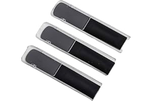 Saxophone Reeds Set Of 3, Synthetic Resin Material With Moisture Resistance And Protective Covers, Strengths 1.5/2.0/2.5 For 