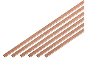 MECCANIXITY 21Pcs Copper Brazing Rods, Phosphor Copper Solder, Low Temperature Welding Stick 1/8"x3/64"x10" for Copper Repair