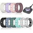 10 Pack Ring Cover Compatible with Oura Ring Gen 4/Oura Ring Gen 3/Oura Ring Gen 3 Horizon, Surport Charging with Cover on, Anti-Scratch Elastic Silicone Ring Protector for Men Women Working Out Gym